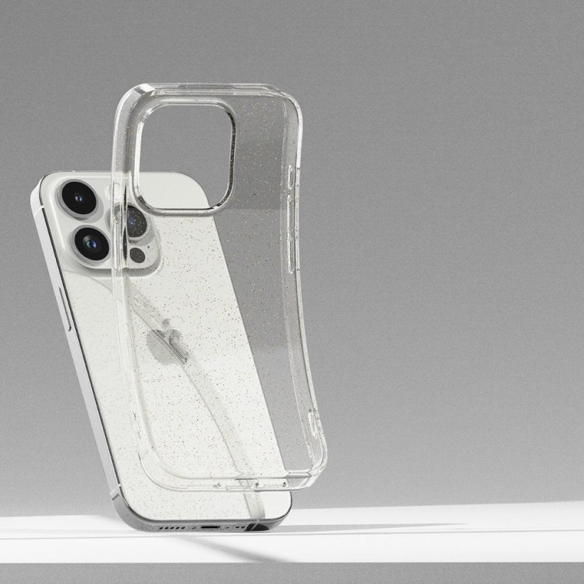 Kryt Ringke Air iPhone 15 Pro Glitter Clear