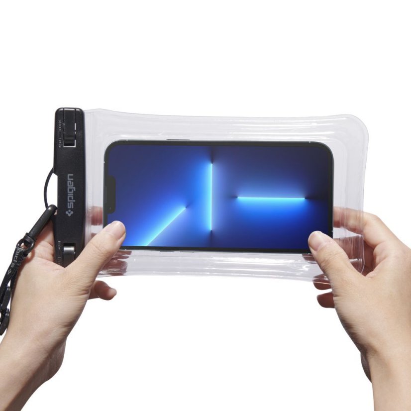 Vodeodolné púzdro Spigen A610 Universal Waterproof Floating Case Crystal Clear