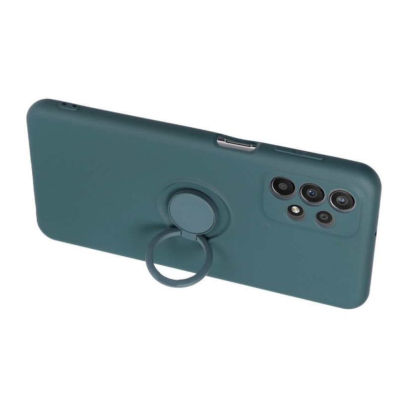 Kryt Silicone Ring Case Samsung Galaxy A35 5G Green