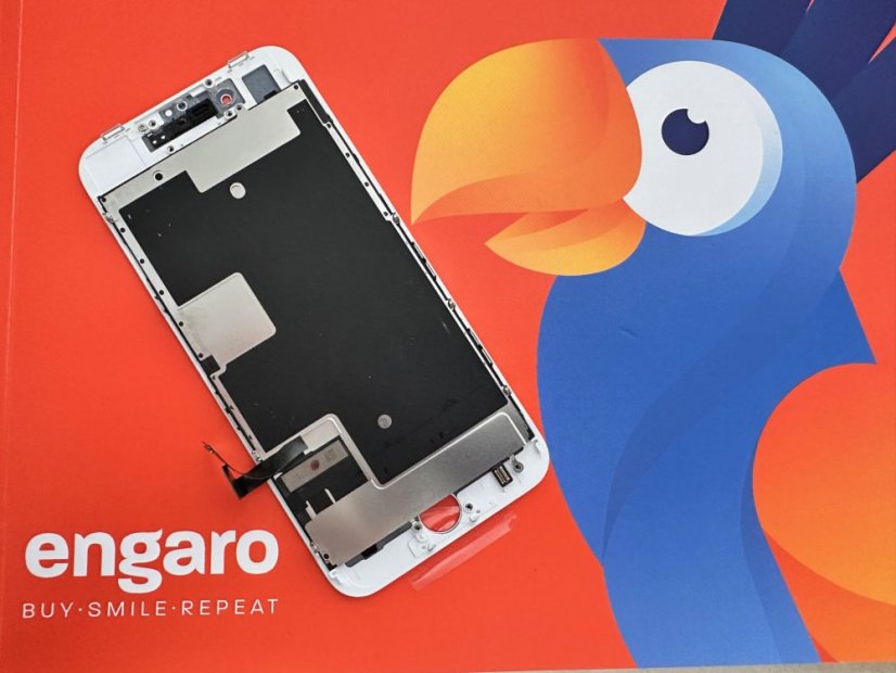 ORIGINÁLIS fehér LCD kijelző iPhone 8 + érintőlemez