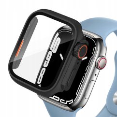 Ochranné sklo Tech-Protect Defense360 Apple Watch 7 / 8 / 9 (45 mm) Black/Orange