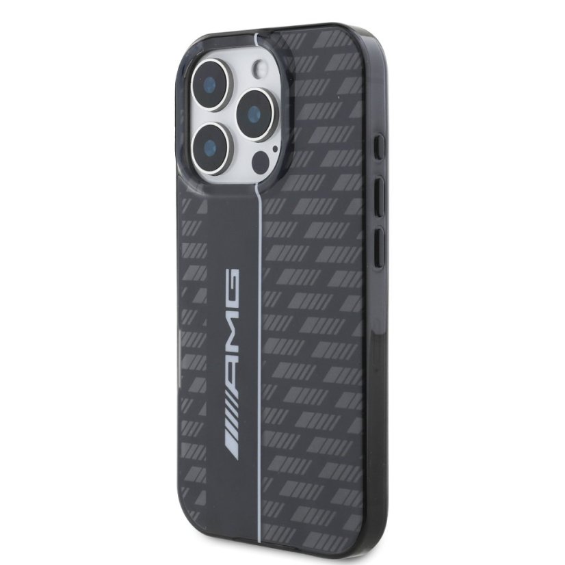 AMG Carbon Pattern zadný kryt pre iPhone 16 Pro Max Black