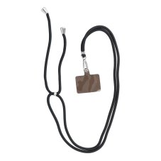 Swing (6mm) Phone Lanyard, Phone Pendant With Adjustable Length / Cord Length 165cm (Max 82.5cm In The Loop) / On The Shoulder Or Neck - Black