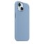 iPhone 15 Silicone Case s MagSafe - Winter Blue design (slabomodrý)