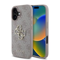 Guess PU 4G Metal Logo zadný kryt pre iPhone 16 Plus Pink Guess PU 4G Metal Logo zadný kryt pre iPhone 16 Plus Pink