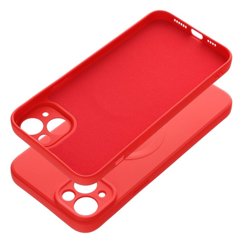 Kryt Silicone Mag Cover Case s MagSafe iPhone 14 Plus Red