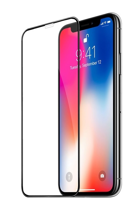 9D ochranné sklo iPhone X/XS/11 Pro s čiernym orámovaním
