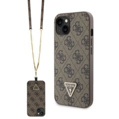 Kryt Guess Case iPhone 13 / 14 / 15 Guhcp14Sp4Tdscpw (Crossbody 4G Metal Logo) Brown