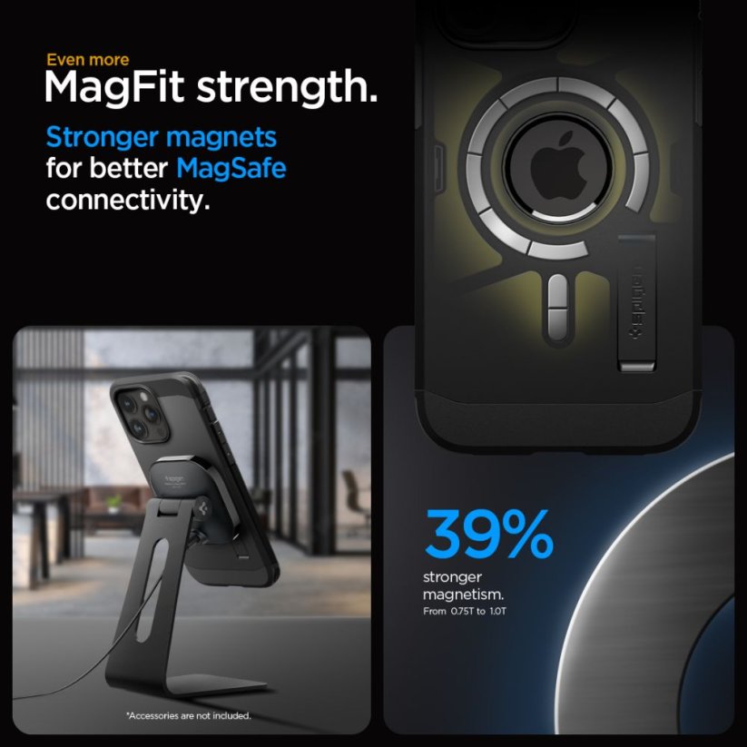 Kryt Spigen Tough Armor Mag Magsafe iPhone 15 Pro Max Black
