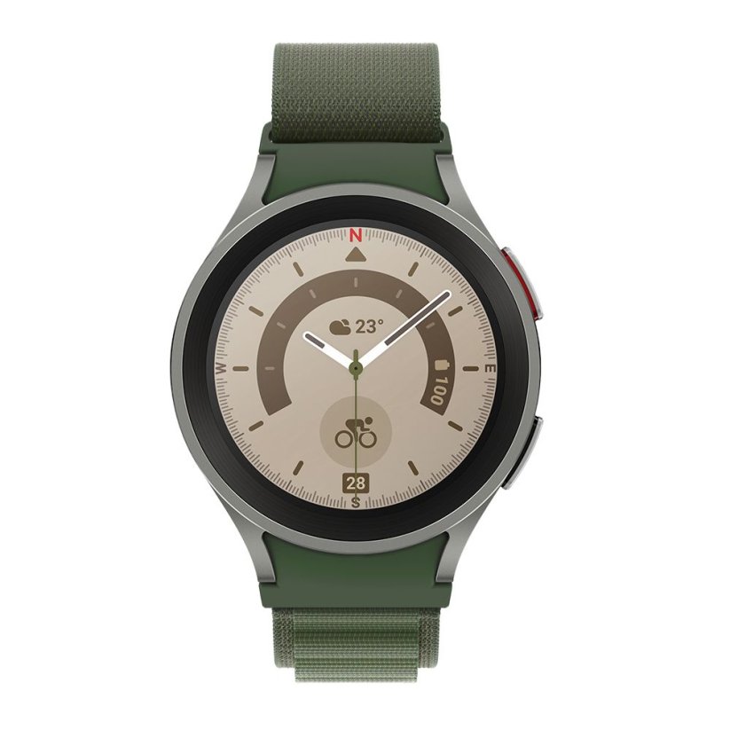 Remienok Tech-Protect Nylon Pro Samsung Galaxy Watch 4 / 5 / 5 Pro / 6 / 7 / FE Military Green