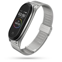 Remienok Tech-Protect Milaneseband Xiaomi Mi Smart Band 5 / 6 / 6 Nfc Silver