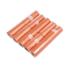 Plastic Bags Dog Excrement 10 Rolls Orange Plastic Bags Dog Excrement 10 Rolls Orange