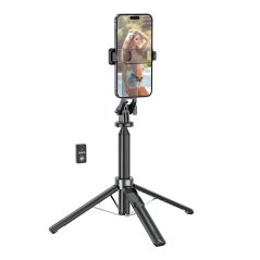 Selfie tyč Hoco Selfie Stick With Bluetooth Remote Control Tripod K21 Black Selfie tyč Hoco Selfie Stick With Bluetooth Remote Control Tripod K21 Black