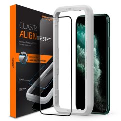 Ochranné tvrdené sklo Spigen Alm Glass Fc iPhone 11 Pro Max Black