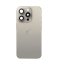 Apple iPhone 15 Pro Max - Zadný housing s predinštalovanými dielmi (Natural Titanium)