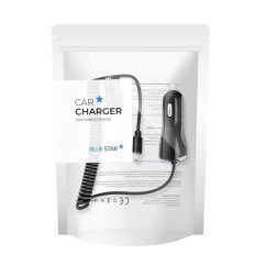 Nabíjačka auta Blue Star Car Charger 2A With Cable Micro USB Black