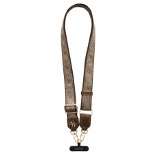 Guess Crossbody Popruh PU 4G Metal Logo Brown
