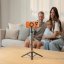 Selfie tyč Tech-Protect L10S Magsafe Bluetooth Selfie Stick Tripod Black/Orange