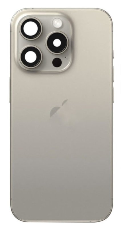 Apple iPhone 15 Pro - Zadný housing (Natural Titanium)