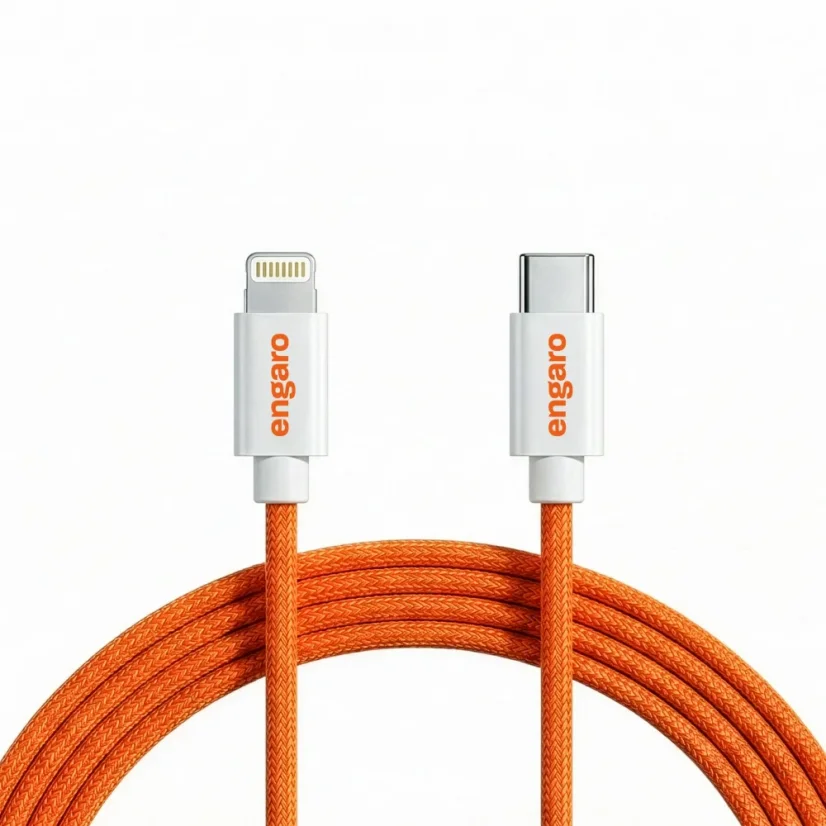 engaroPower USB-C/Lightning 2m gyorstöltő fonott kábel