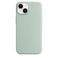 iPhone 14 Plus Silicone Case s MagSafe - Succulent design (zelený)