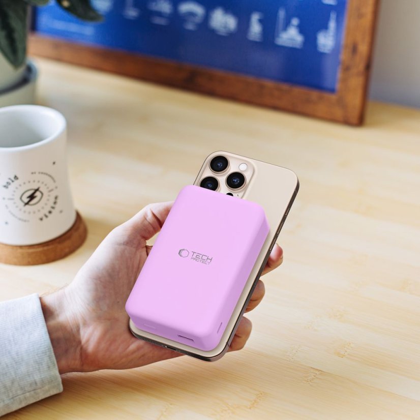 Externá batéria Tech-Protect Pb12 Lifemag Magsafe Power Bank 20000Mah Lilac