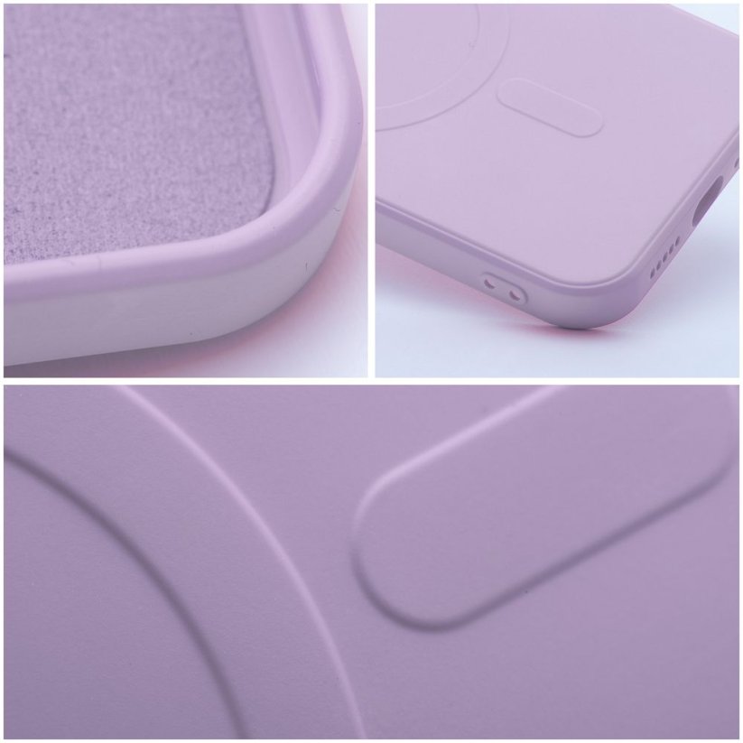 Kryt Silicone Mag Cover Case s MagSafe iPhone 14 Plus Purple