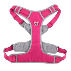 Dog Harness Oxford B Size S Pink Grey Dog Harness Oxford B Size S Pink Grey