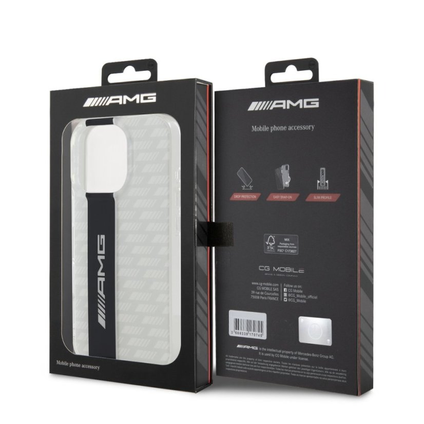 AMG Carbon Pattern zadný kryt pre iPhone 16 Pro Max White