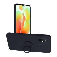Kryt Silicone Ring Case Xiaomi Redmi 12C Black Kryt Silicone Ring Case Xiaomi Redmi 12C Black