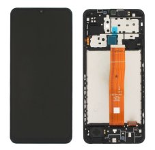 LCD kijelző + érintőkijelző Samsung Galaxy M12 M127F kerettel