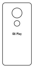 Hidrogél - hátsó védőfólia - Motorola Moto G6 Play