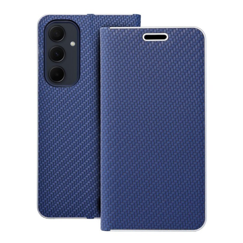 Kryt Luna Book Carbon Samsung Galaxy A35 5G Blue