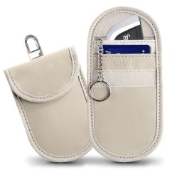 RFID blokátor Klatka Faradaya Tech-Protect Klr100 Pouch Keyless Rfid Signal Blocker Case Caffe Latte