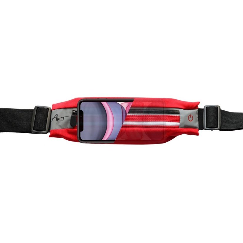 Tok Art Sport Belt With Case And Light Aps-01R Red