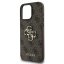 Guess PU 4G Metal Logo zadný kryt pre iPhone 16 Pro Max Brown