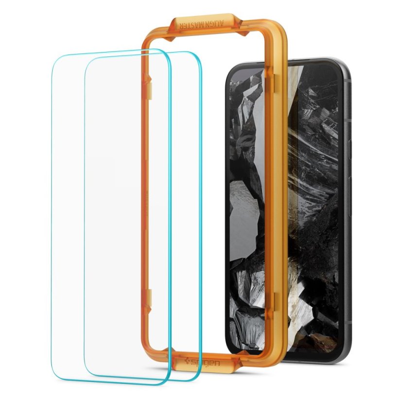 Ochranné tvrdené sklo Spigen Alm Glas.Tr 2-Pack Google Pixel 8A Clear