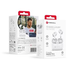 Slúchadlá Wireless Earphones Forcell F-Audio Master Pro Tws White