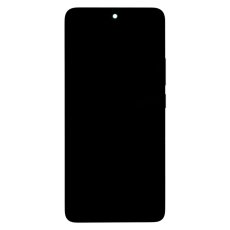 Kijelző kerettel Xiaomi Redmi Note 14 5G Black (Service Pack - eredeti pótalkatrész)