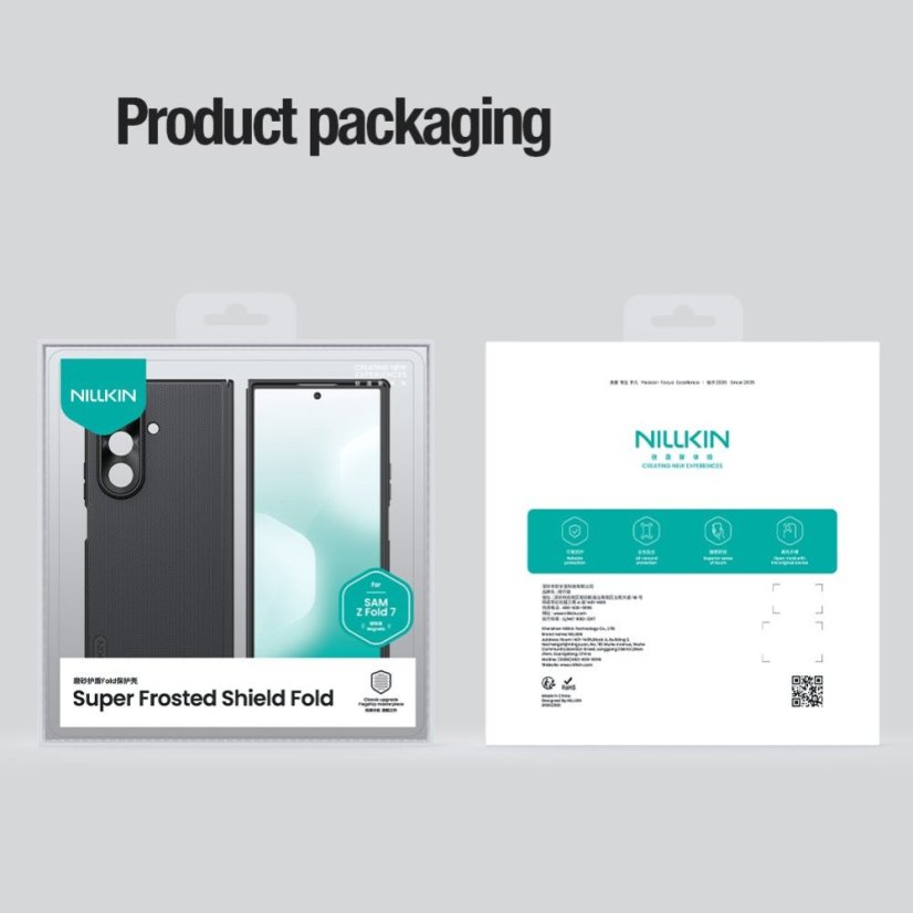 Nillkin Super Frosted FOLD Magnetic zadný kryt pre Samsung Galaxy Z Fold 7 Black