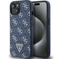 Kryt Guess Case iPhone 13 / 14 / 15 Guhcp15Spg4Gpb (4G Triangle Metal Logo) Blue
