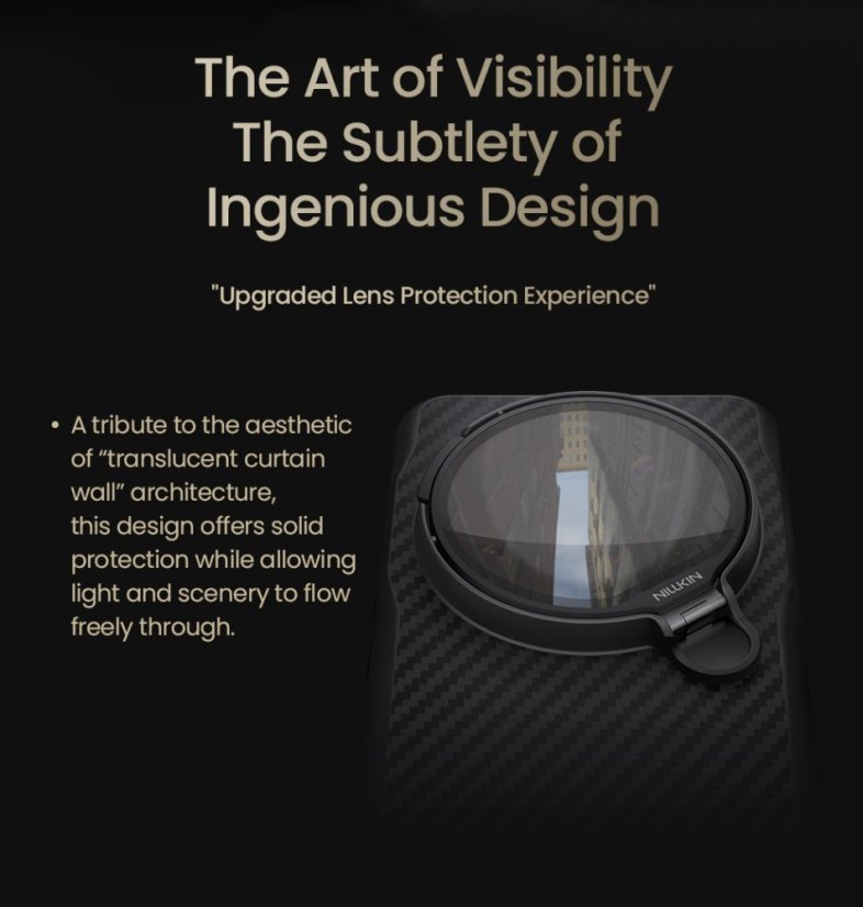 Nillkin CarboProp Aramid Magnetic (Transparent Lens) zadný kryt pre Xiaomi 15 Ultra Black