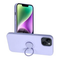 Kryt Silicone Ring Case iPhone 14 Violet