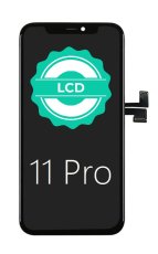 Fekete LCD kijelző + érintőképernyő Apple iPhone 11 Pro