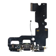 iPhone 7 - nabíjecí konektor + flex kabel s mikrofonem (Black)