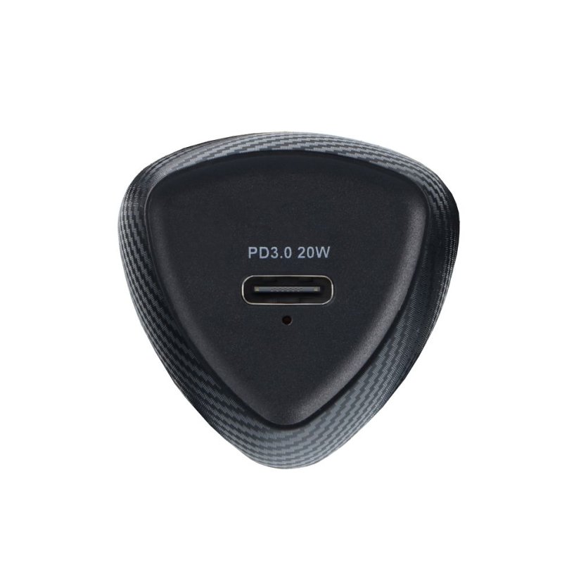 Kryt Nabíjačka auta Car Charger Forcell F-Energy Carbon USB C Qc3.0 Pd 3A 20W Cc50-1C Black