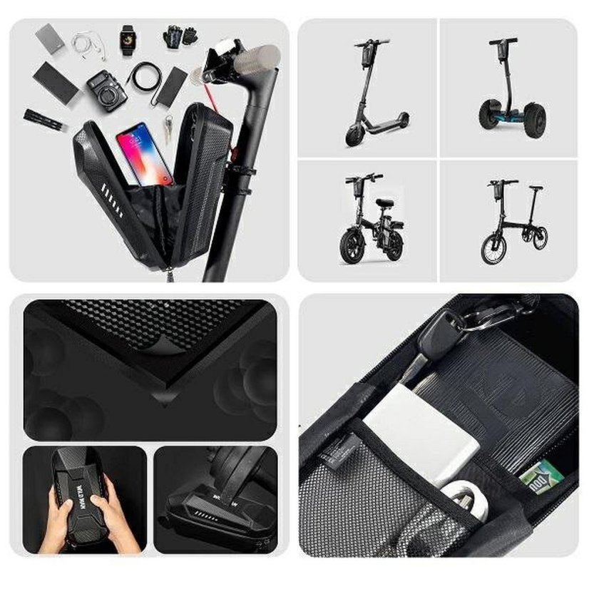 Vodeodolné púzdro Wildman Traveling Bag Scooter Waterproof 4L Es8X Max Black