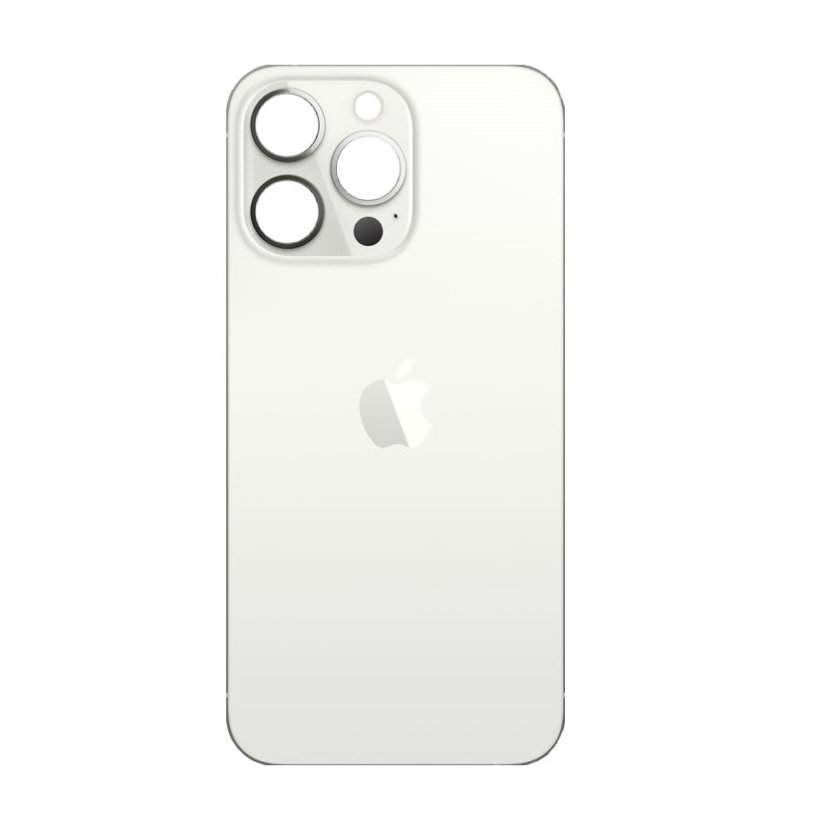 Apple iPhone 13 Pro Max - Sklo zadného housingu so zväčšeným otvorom na kameru (Silver)