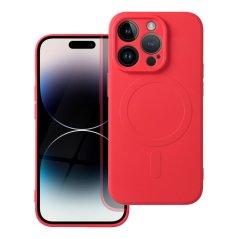 Kryt Silicone Mag Cover Case s MagSafe iPhone 14 Pro Red Kryt Silicone Mag Cover Case s MagSafe iPhone 14 Pro Red