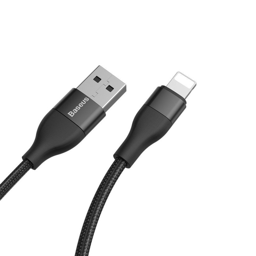 Baseus nylon kábel USB/USB Typ-C/Lightning 2A 1metrový pre rýchlonabíjanie 18W